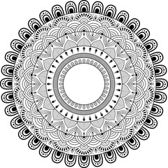 Mandala svg flower design. Mandala design for kdp interior book.