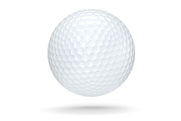 Golf ball isolated on white background