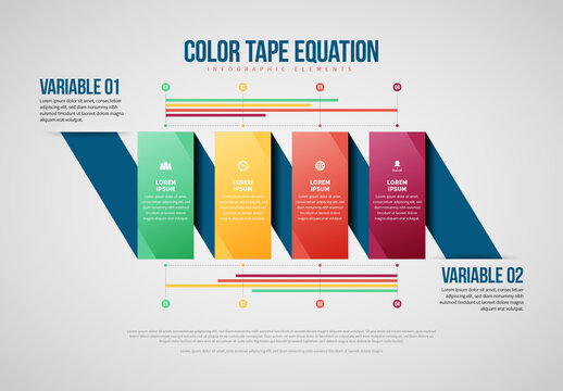 Color Tape Equation Infographic