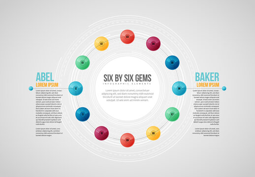Six by Six Gems Infographic
