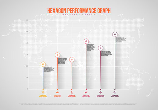 Hexagon Performance Graph Infographic
