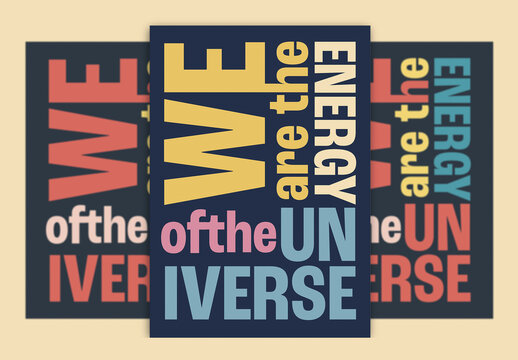 Creative Motivation Quote Poster Layout