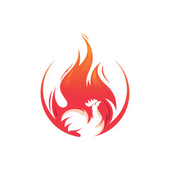 chicken Fire Logo
