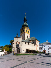 view of the Banska Bystrica Castle in the historic city center