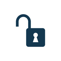 padlock icon vector logo template