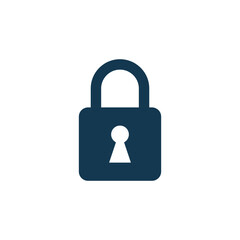 padlock icon vector logo template