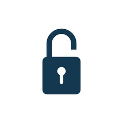 padlock icon vector logo template