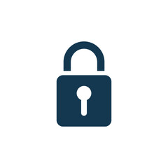 padlock icon vector logo template