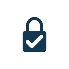 padlock icon vector logo template