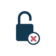 padlock icon vector logo template