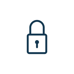 padlock icon vector logo template