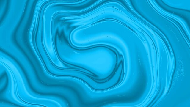 abstract swirl liquid background. animated cyan color spiral glossy liquid on the digital seamless wave liquid smoke background