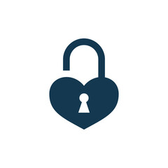 padlock icon vector logo template