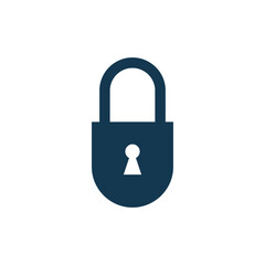 padlock icon vector logo template
