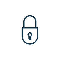 padlock icon vector logo template