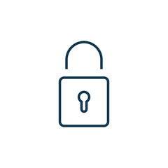 padlock icon vector logo template