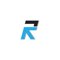 Letter R with Arrow . Letter R arrow logo design . vector illustration