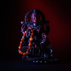 goddess lakshmi with natural stone bracelet