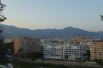 Fuengirola al atardecer desde el Castillo