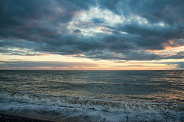 Fototapeta premium sunset over the sea