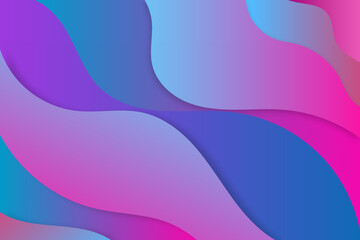 Colorful template banner with gradient color. Design with liquid shape.