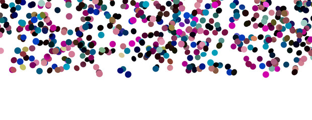 3D animation of exploding confetti