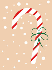 Christmas illustration, vector image of the new year and Christmas
striped candy