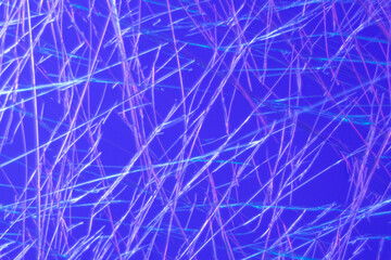 Decorative pattern made from crystallized menthol