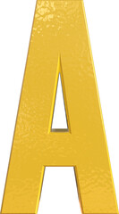 Alphabet Letter A 3D Render Character