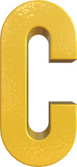 Fototapeta premium Alphabet Letter C 3D Render Character