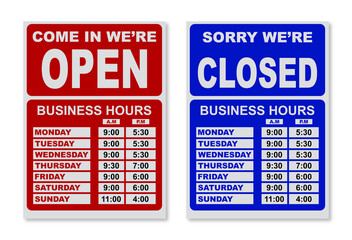 Business Open Closed Sign