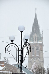 Street lamps in retro style
