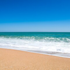 Fototapeta na wymiar Sunny tropical beach with sand and sea
