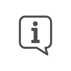 Information Icon Vector Logo Template