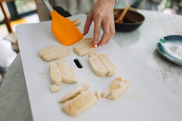 Preparation of Tofu Teriyaki Steak