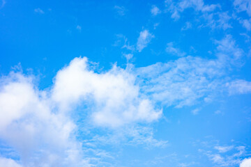 Fototapeta na wymiar Blue sky with clouds. Sky background.