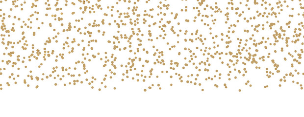Golden serpentine confetti on transparent background. luxury isolated