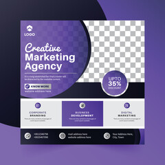 Digital marketing social media post web banner