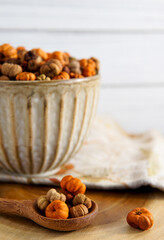 Pumpkin Spice Potpourri in Glazed Fluted Mug