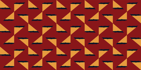 Ethnic Vector Boho Rug. Orange Graphic Wallpaper. Pillowcase Hippie Geometric. Red Design. Scarf Bohemian Trendy. Aztec Artwork. Red Abstract Tapestry.