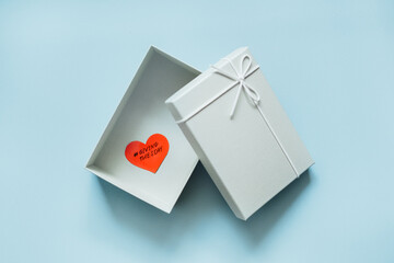 Giving Tuesday, Time to Give, Help, Donation, Support, Volunteer concept with red heart in gift box...