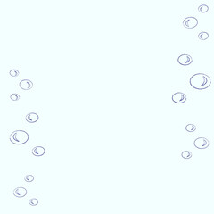vector blue background with bubbles
