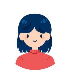 Avatar profile. Vector illustrations for website, social networks, user profile icon