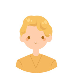 Avatar profile. Vector illustrations for website, social networks, user profile icon