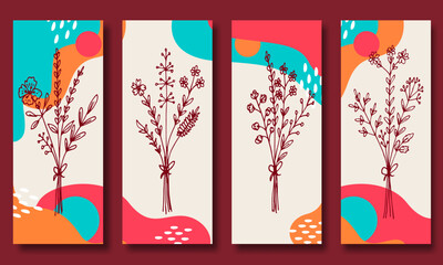 Floral wallpaper aesthetic design background