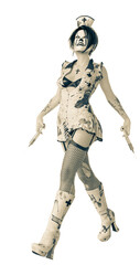 nurse halloween walking and loaded