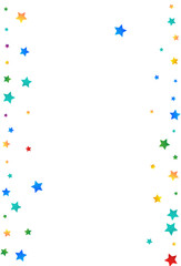 Rainbow Rain Top Vector White Background. Fun