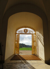 Fototapeta premium Golden Gate in Cliveden House, UK