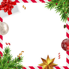 Christmas Holiday Empty Frame