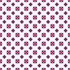 Naklejka na ściany i meble Teen or childish flower seamless pattern. Vector floral feminine background for textil, farbic, greeting cards or other design 